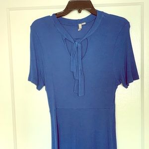 Keyhole cobalt blue dress